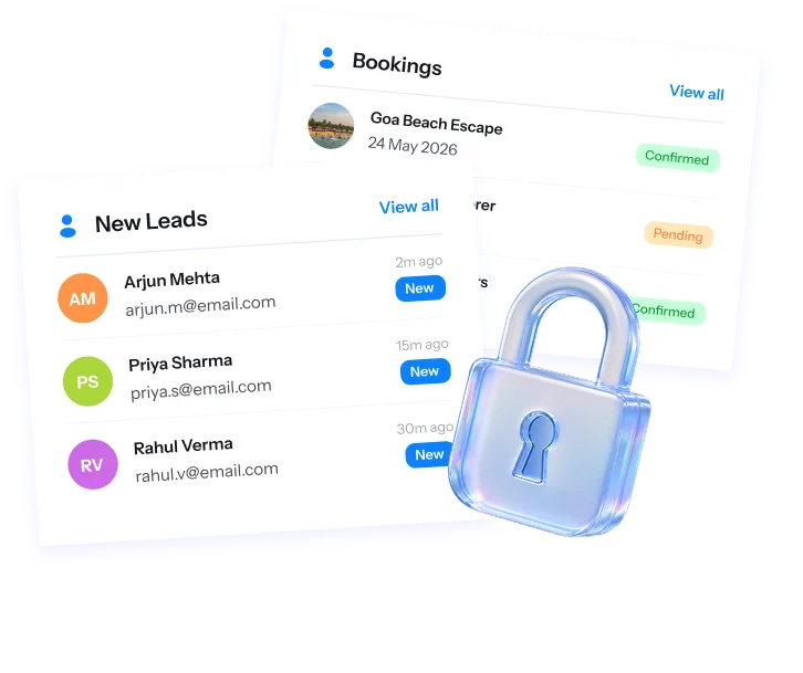 Assistant dashboard with new leads and bookings